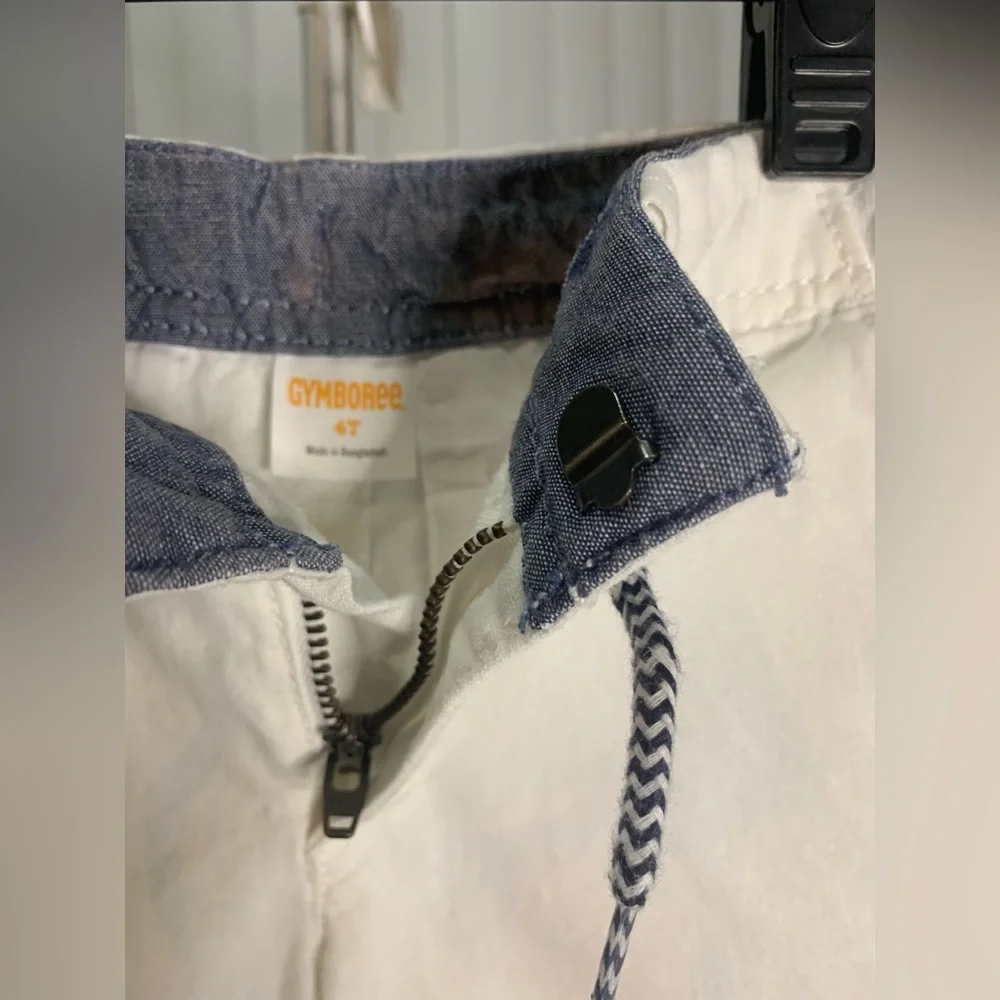Gymboree white linen shorts Size: 4T Like New. - Picture 7 of 9